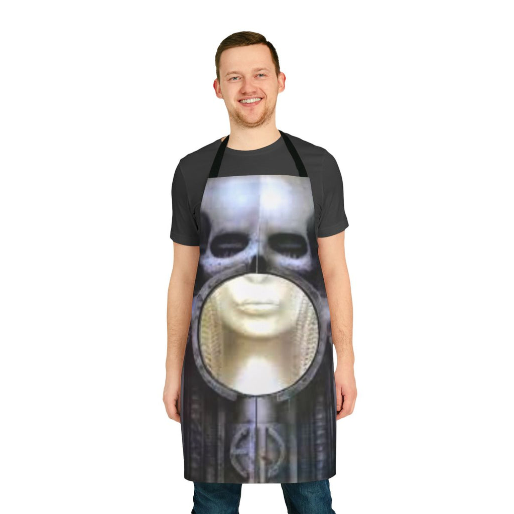 Brain Salad Surgery themed apron for music lovers