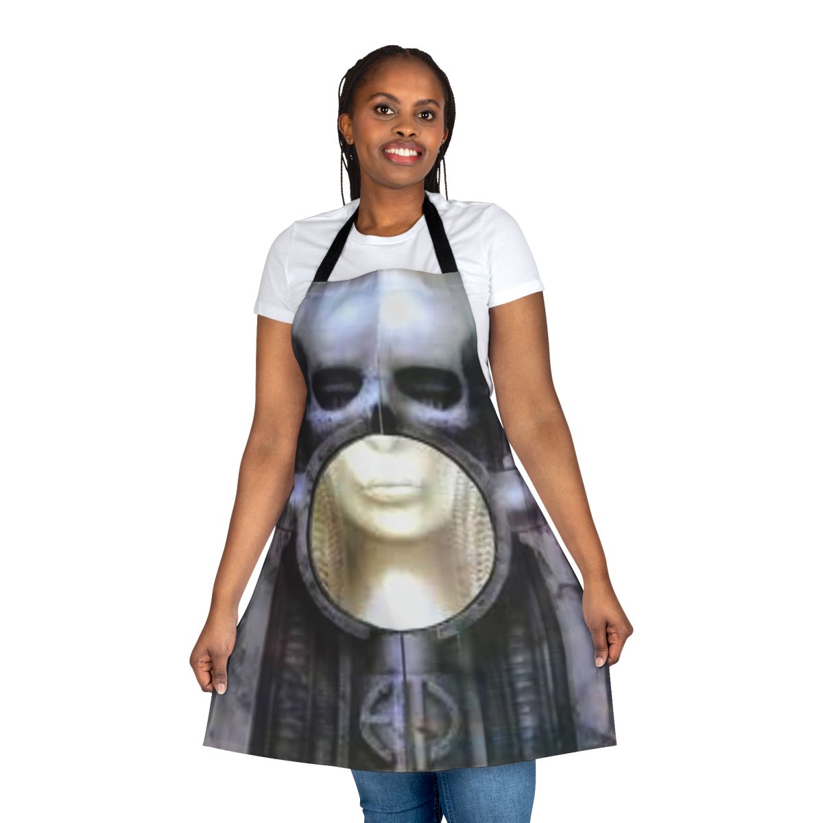 Brain Salad Surgery themed apron for music lovers