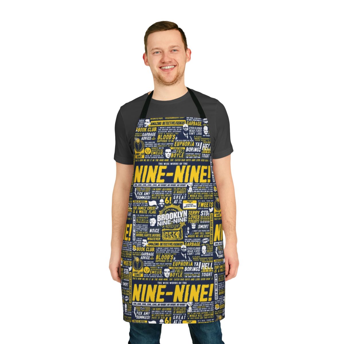 Brooklyn 99 Inspired Apron with Wise Words of the Nine Nine