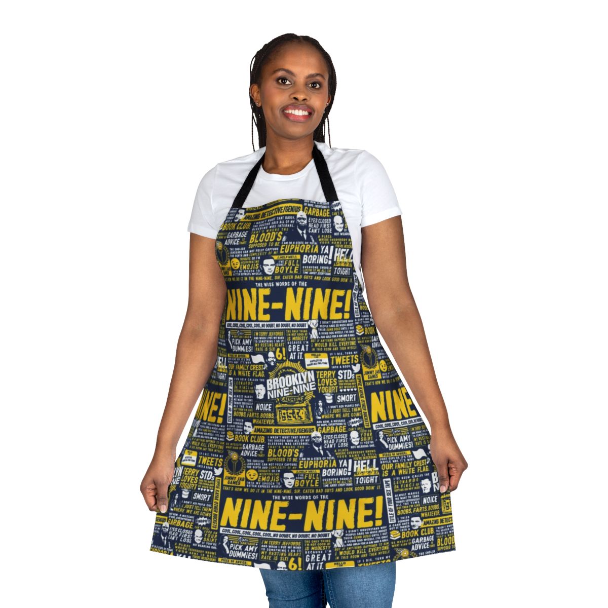 Brooklyn 99 Inspired Apron with Wise Words of the Nine Nine