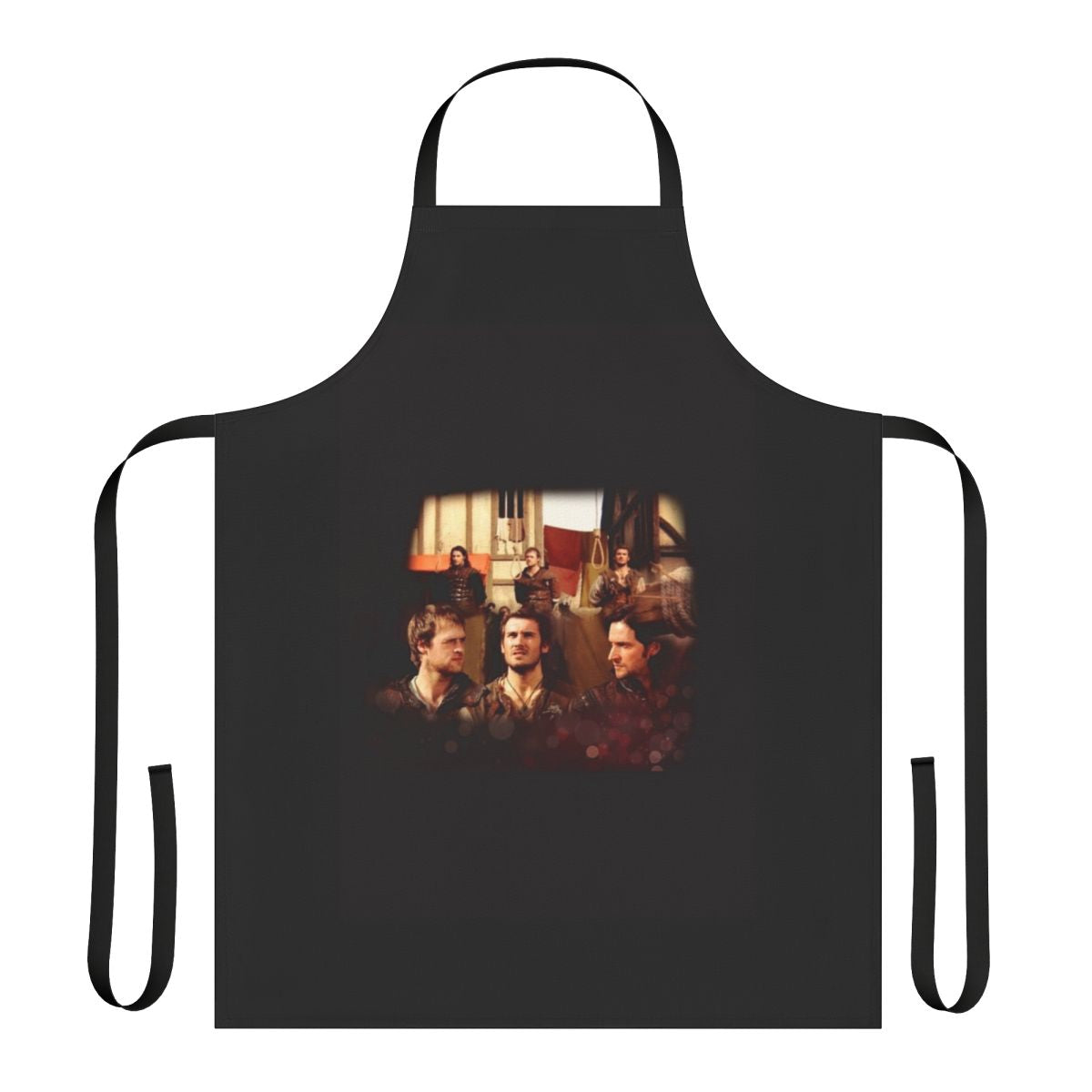 Apron featuring the "Brother in Arms" design, inspired by the TV series Robin Hood and starring Richard Armitage and Jonas Armstrong.