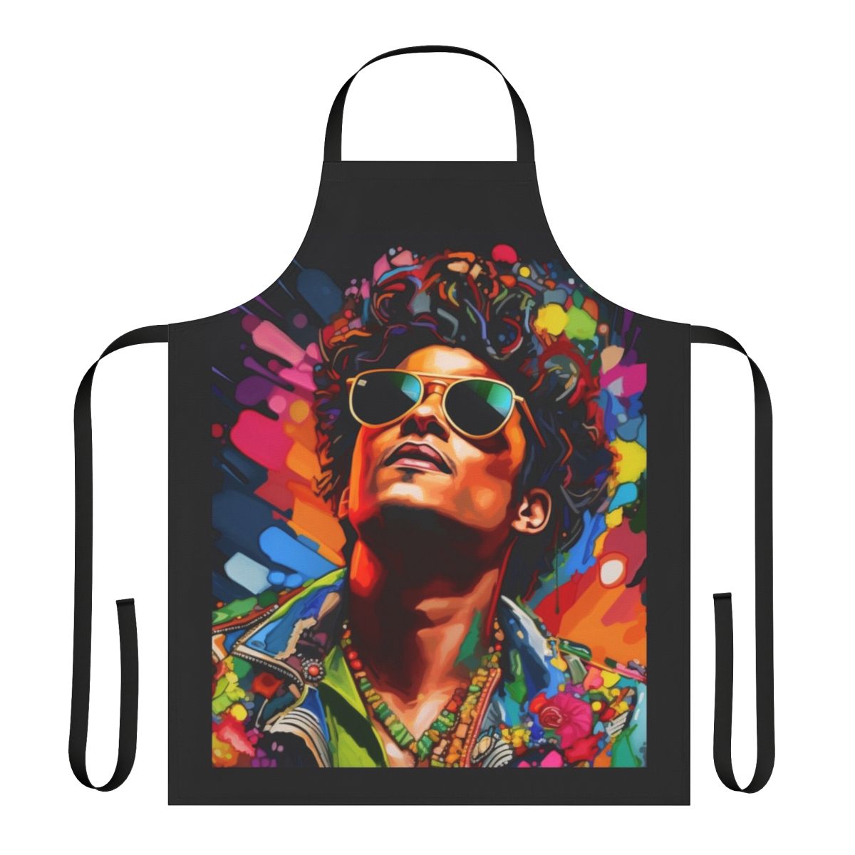 Stylish Bruno Mars Inspired Apron - High-Quality Music Merchandise