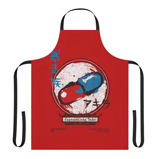 Capsule Gang Inspired Apron with Anime and Manga Motifs