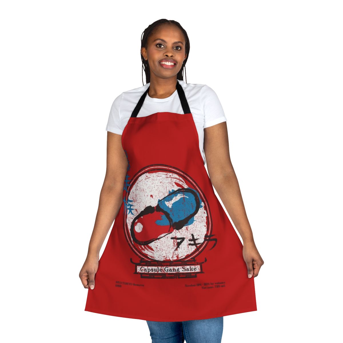 Capsule Gang Inspired Apron with Anime and Manga Motifs
