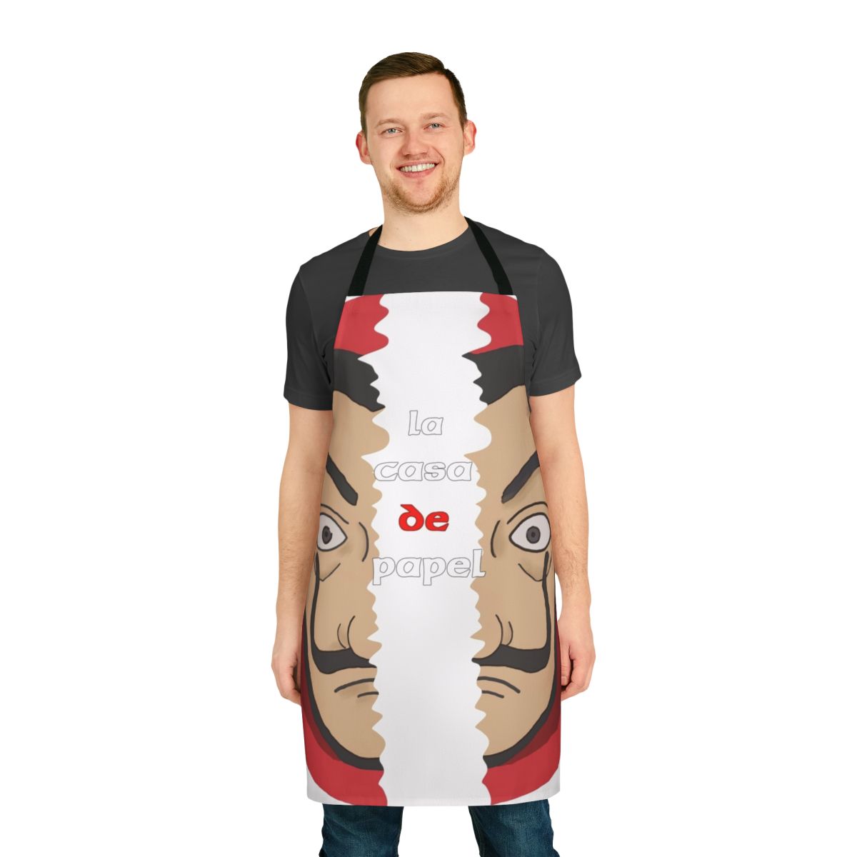 Stylish Casa De Papel Inspired Apron with Money Heist Design