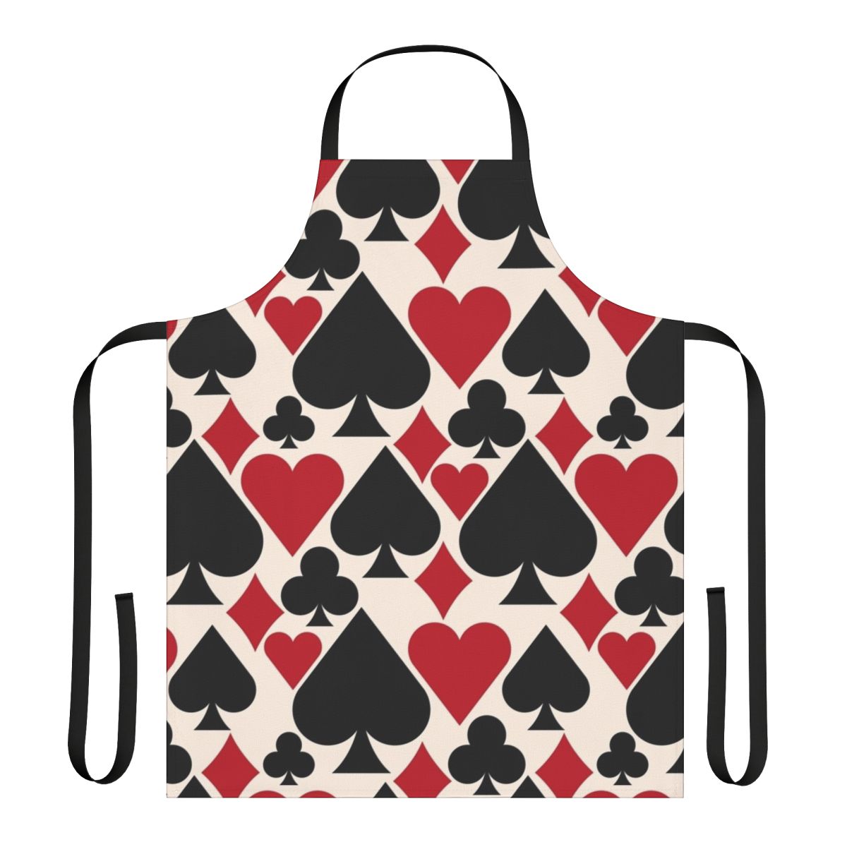 Apron with casino and poker design for poker players