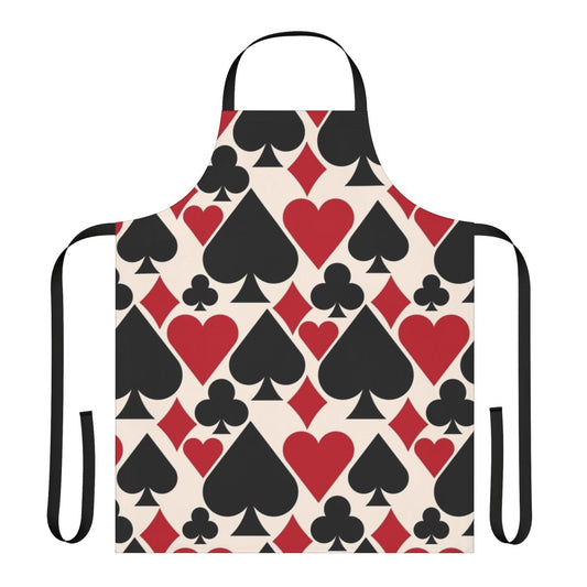 Apron with casino and poker design for poker players