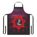 Cassandra Complex-inspired apron featuring a design reminiscent of electronic and industrial music