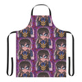 Castlevania-inspired purple goth anime-style kitchen apron featuring character Shanoa