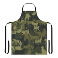 A high-quality apron featuring a cute and practical cat camouflage pattern, perfect for cat owners, outdoor enthusiasts, and pet lovers.