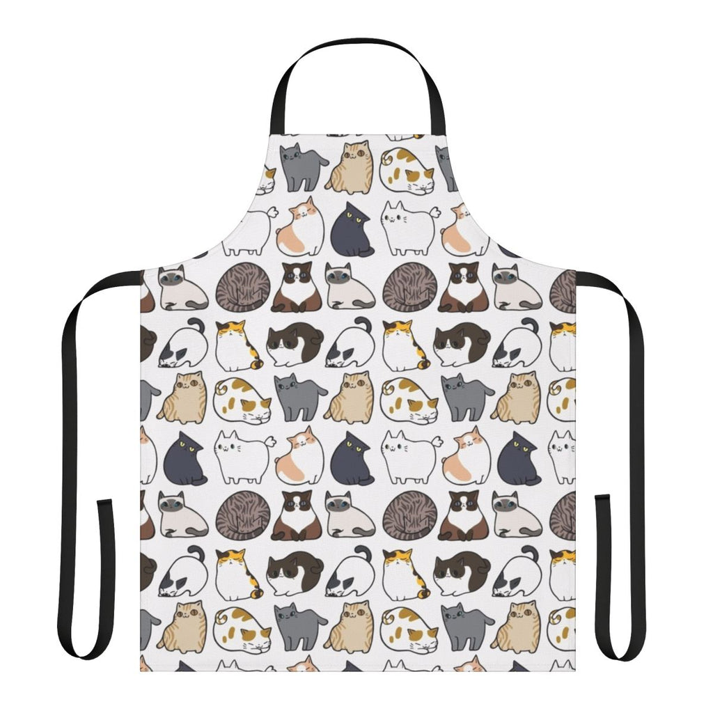 Cats Cats Cats Apron with a repeating cat pattern design