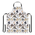 Cats Cats Cats Apron with a repeating cat pattern design