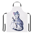 Illustration of a cat character wearing an apron, ideal for fans of cat-themed media