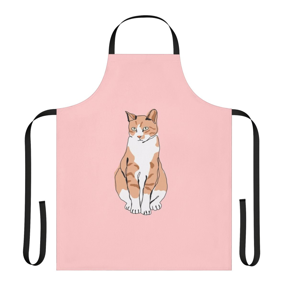 Cat-themed apron with unique animal print design