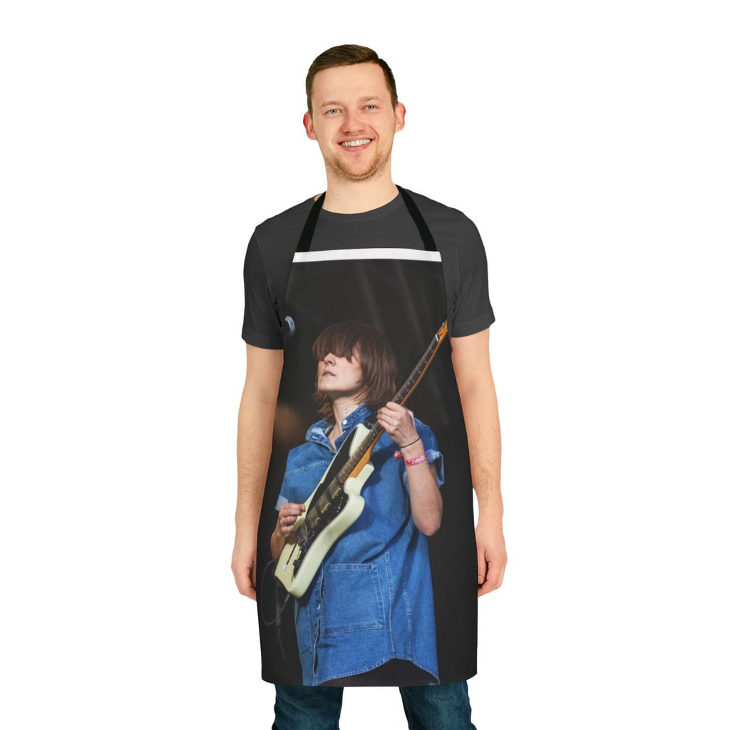 Cate Le Bon-inspired apron with indie music design