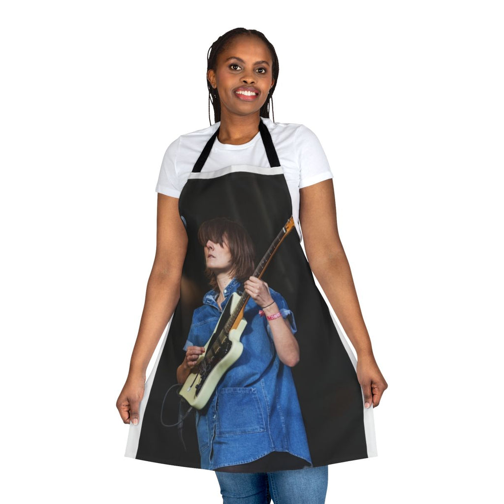 Cate Le Bon-inspired apron with indie music design