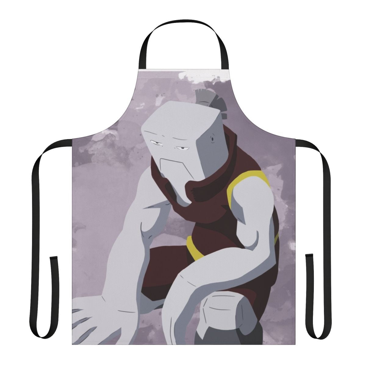 Cementoss inspired anime apron with vibrant pop art design