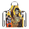 Central Cee inspired collage design printed on a high-quality apron