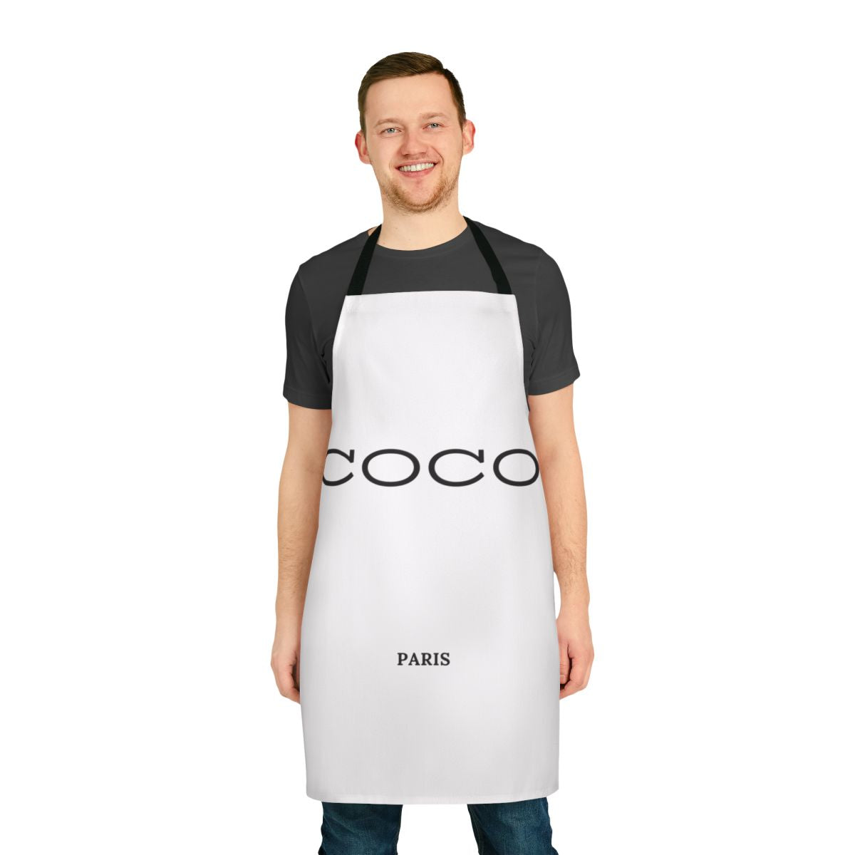 Coco Paris inspired chef's apron with a modern, fashionable design