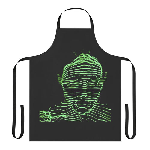 "Stylish apron inspired by the music of the Chemical Brothers"