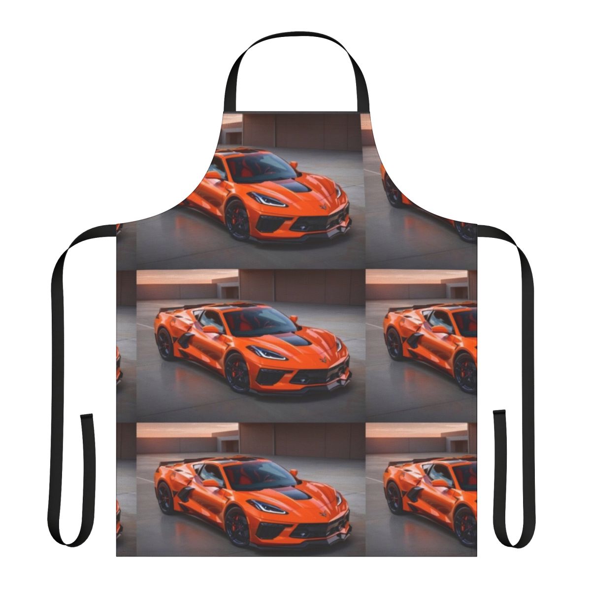 Chevrolet Corvette themed apron for car lovers and enthusiasts