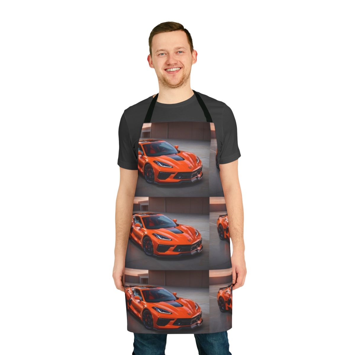 Chevrolet Corvette themed apron for car lovers and enthusiasts