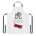 Apron featuring the Chinese Zodiac Tiger sign in a classic black, white and red design.