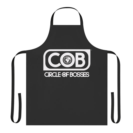 Circle of Bosses themed kitchen apron for boss or leadership cooking