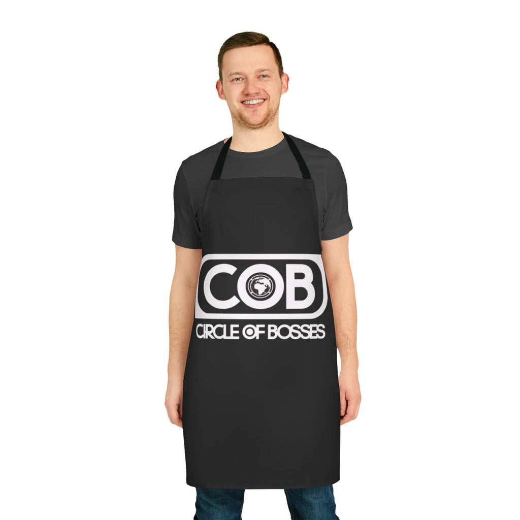 Circle of Bosses themed kitchen apron for boss or leadership cooking
