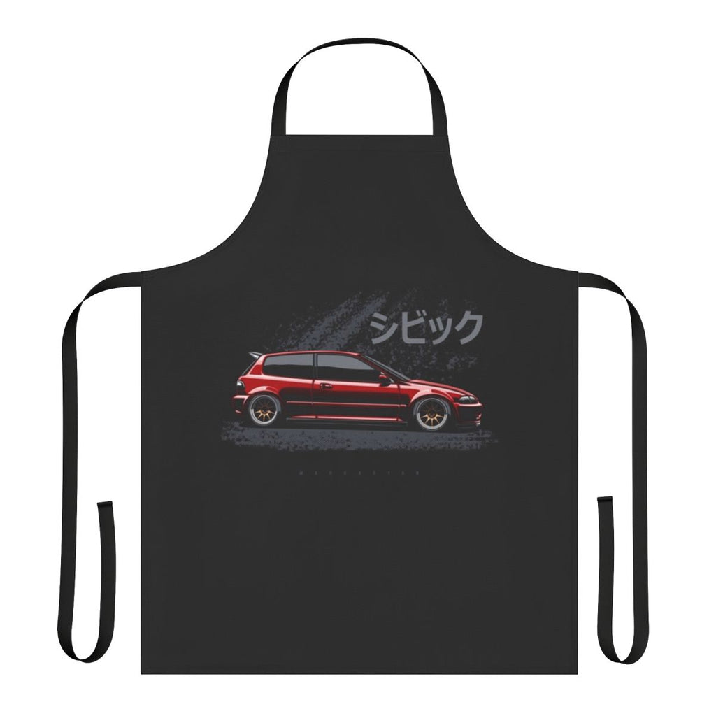 Civic EG-inspired mechanic's apron for auto enthusiasts