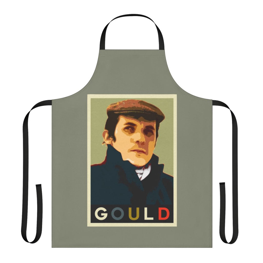 Apron featuring a portrait of acclaimed classical pianist Glenn Gould