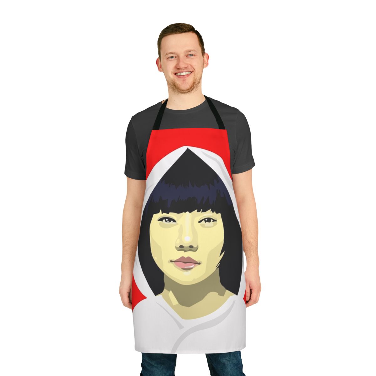 Cloud Atlas themed apron with abstract vector art design