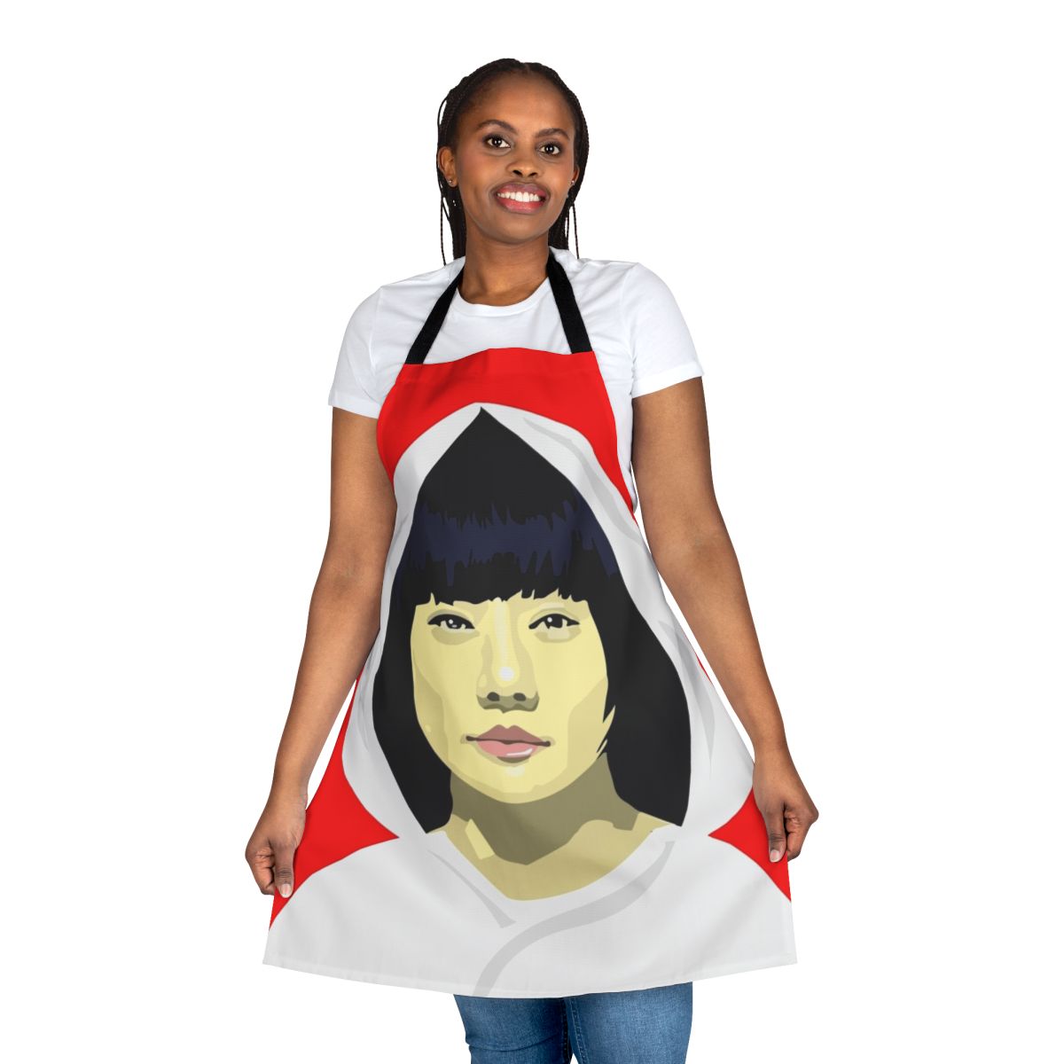 Cloud Atlas themed apron with abstract vector art design