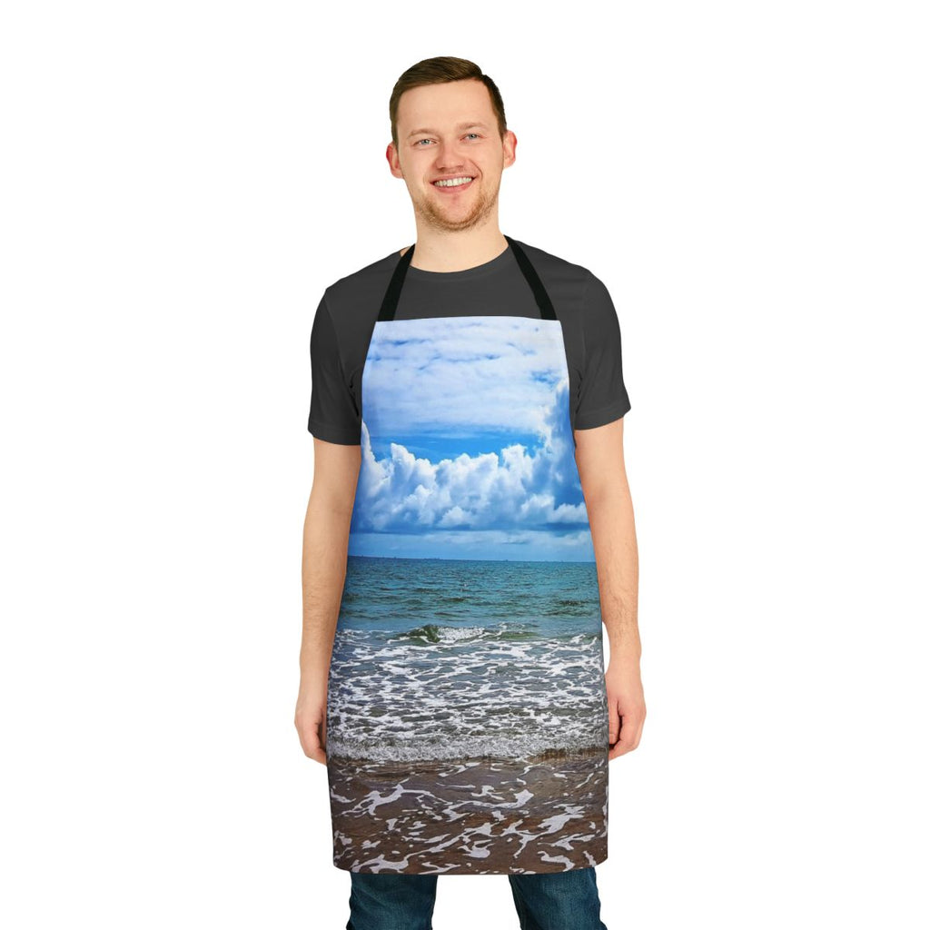 Tannum Sands seascape printed on a high-quality cotton apron