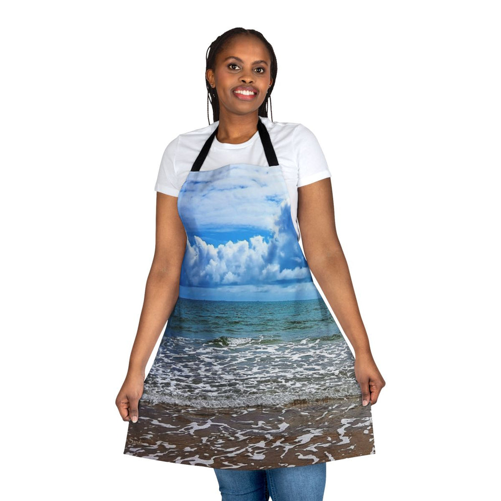Tannum Sands seascape printed on a high-quality cotton apron