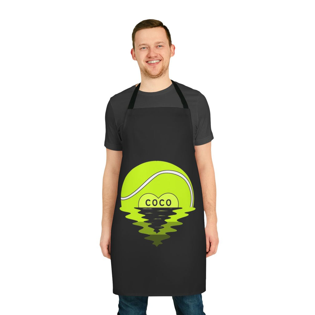 Apron featuring a portrait of Coco Gauff, the rising tennis star