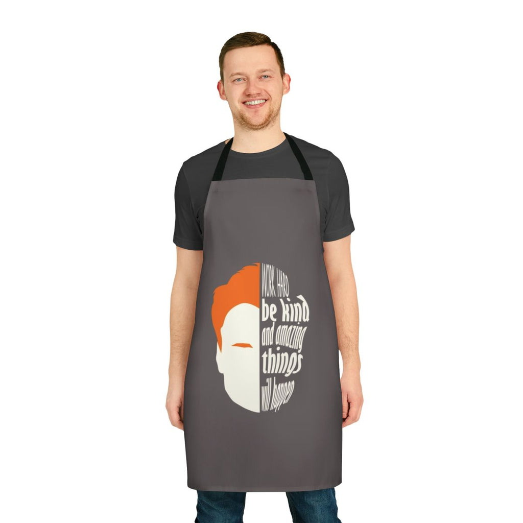 Conan O'Brien inspired apron with Team Coco design