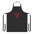 Stylish black apron with a control logo and other video game-inspired designs