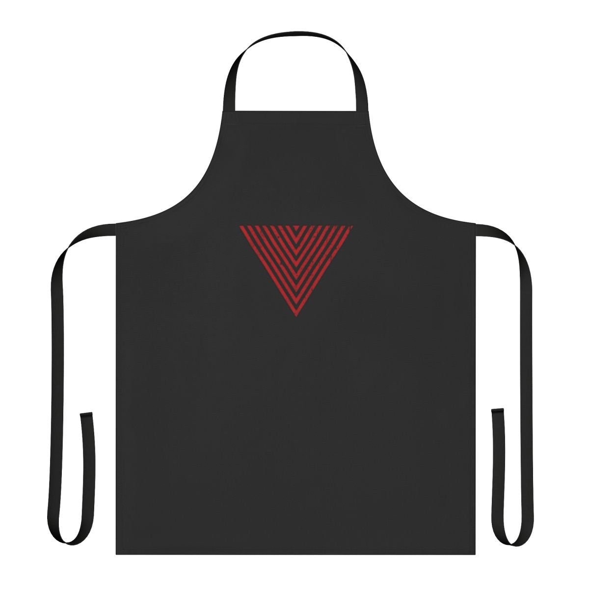 Stylish black apron with a control logo and other video game-inspired designs
