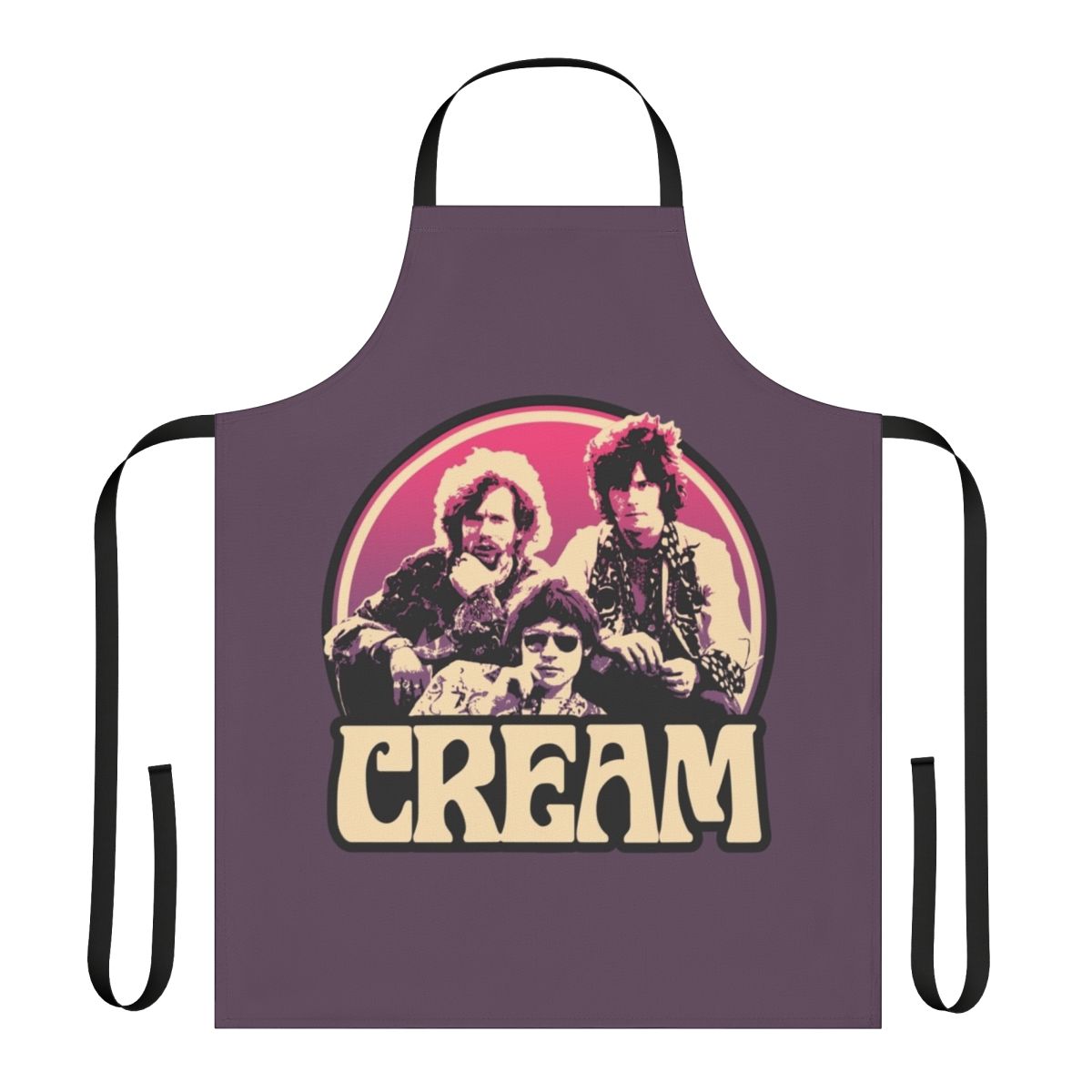 Cream Band Apron with Retro 60s Music Inspired Design