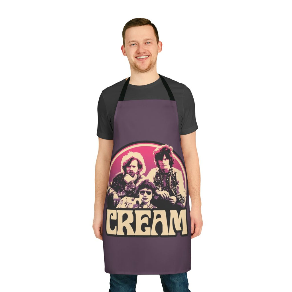 Cream Band Apron with Retro 60s Music Inspired Design