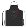 Cyberpunk-inspired gamer apron with retro gaming design