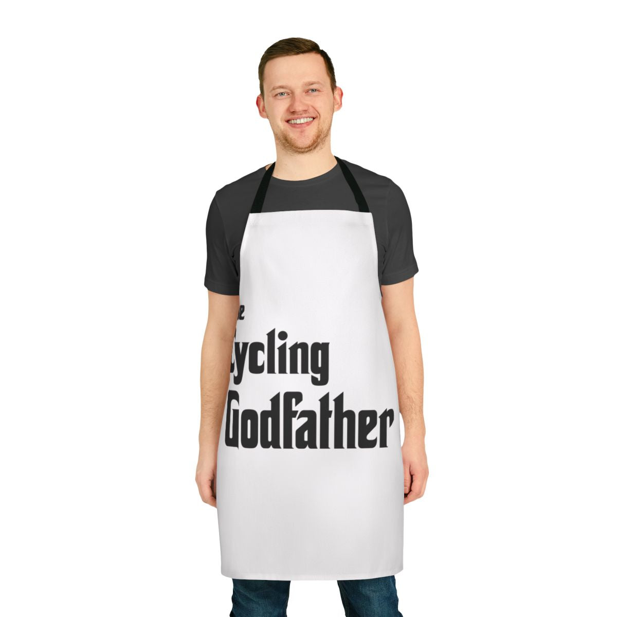 Cycling Godfather Apron with Humorous Design for Passionate Cyclists