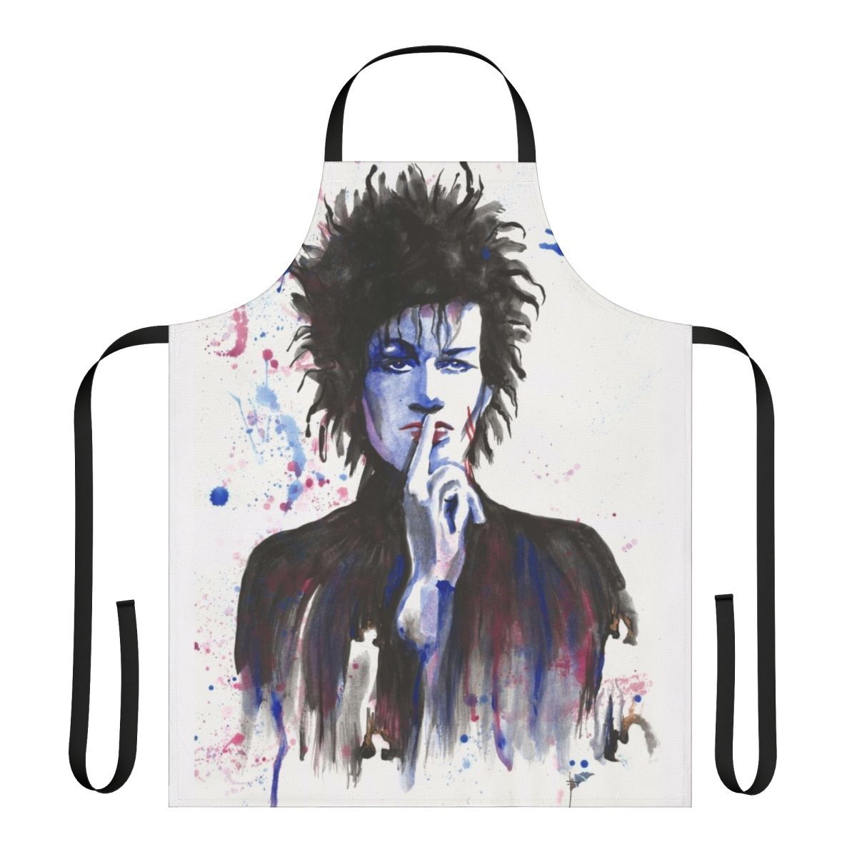 Daniel Ash Inspired Watercolor Apron for Music Fans