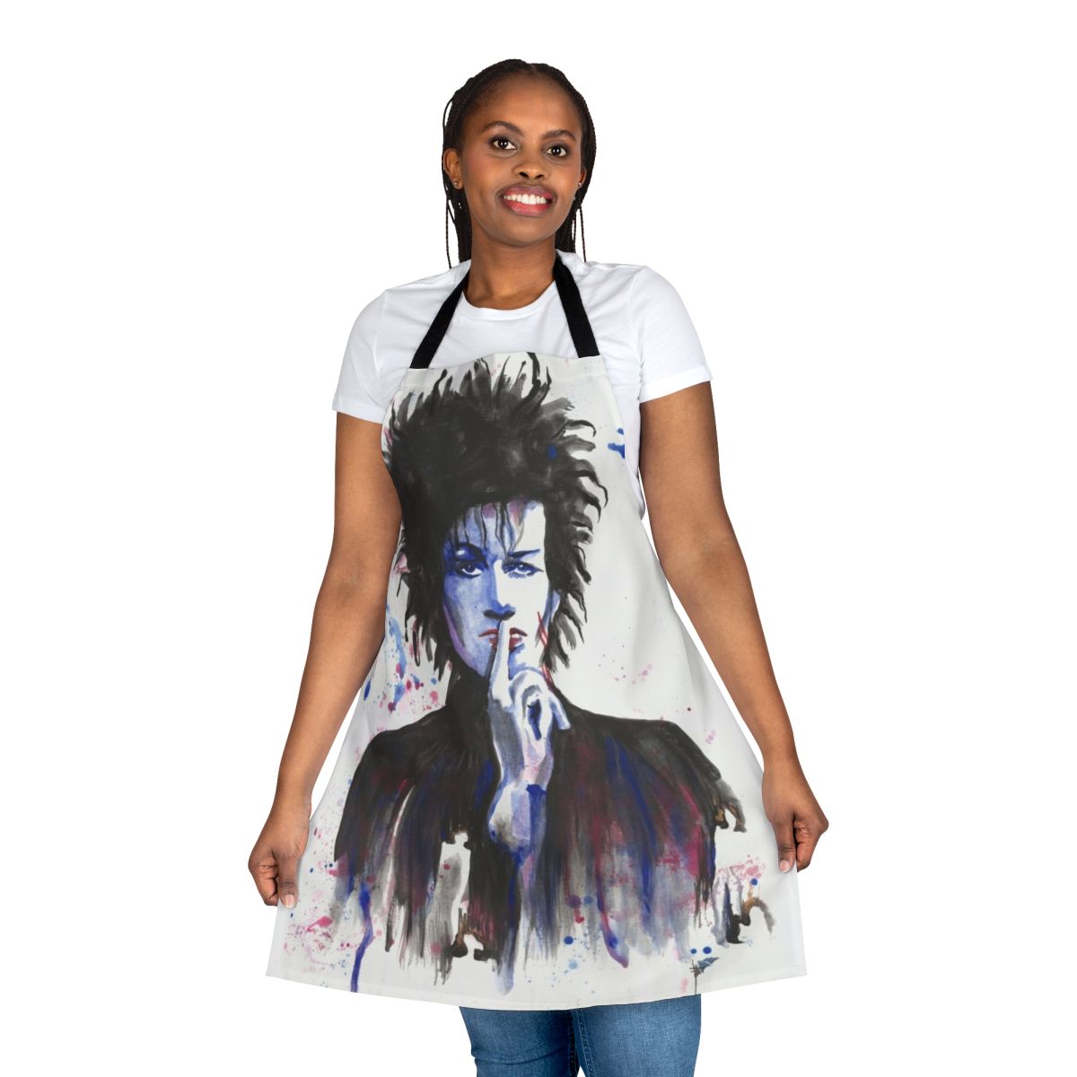 Daniel Ash Inspired Watercolor Apron for Music Fans