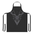 Stylish dark deer geometric pattern apron