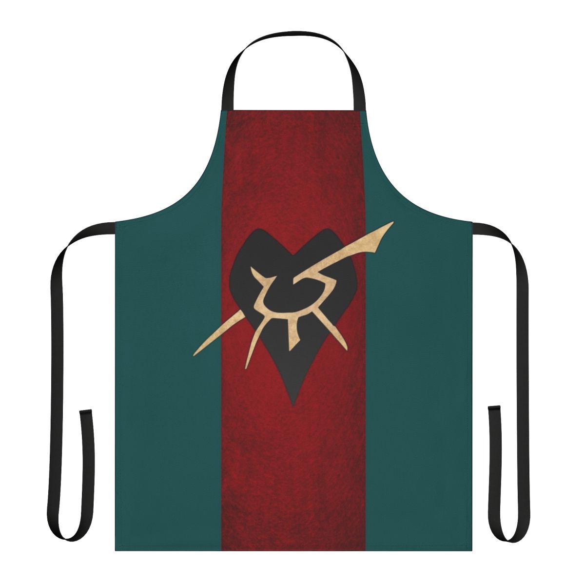 Dark Eldar Kabal of the Black Heart inspired apron with eldar craftworld symbol design