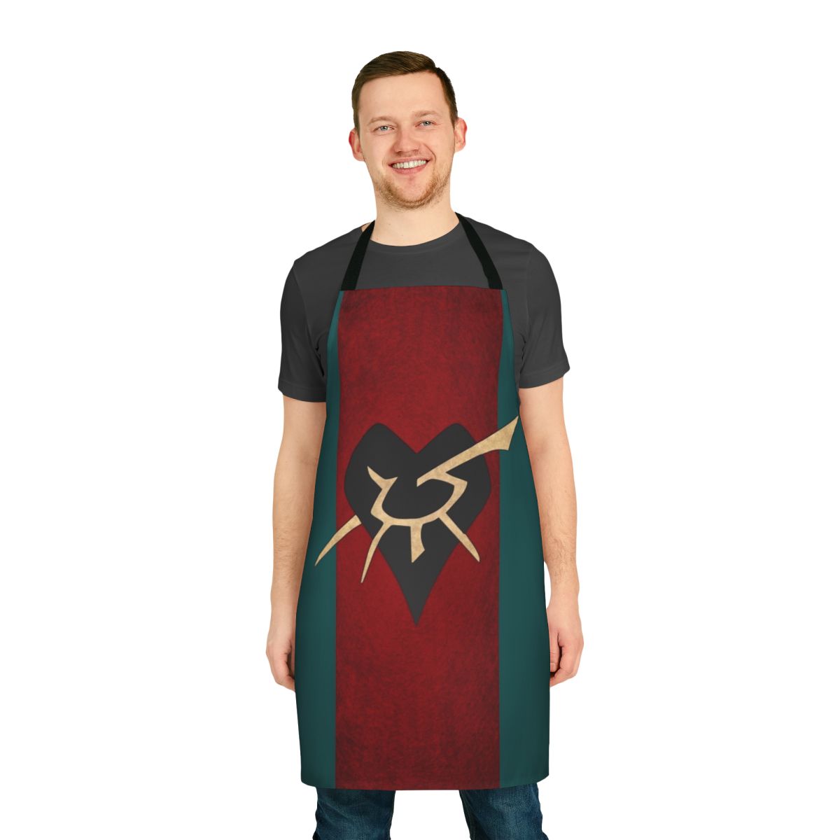 Dark Eldar Kabal of the Black Heart inspired apron with eldar craftworld symbol design