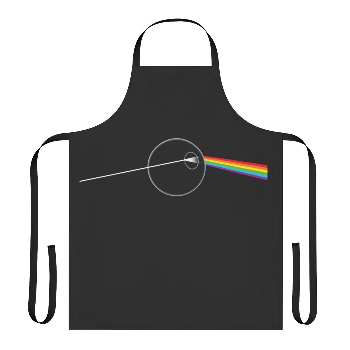 Dark Side of the Moon themed apron featuring a pop art style design