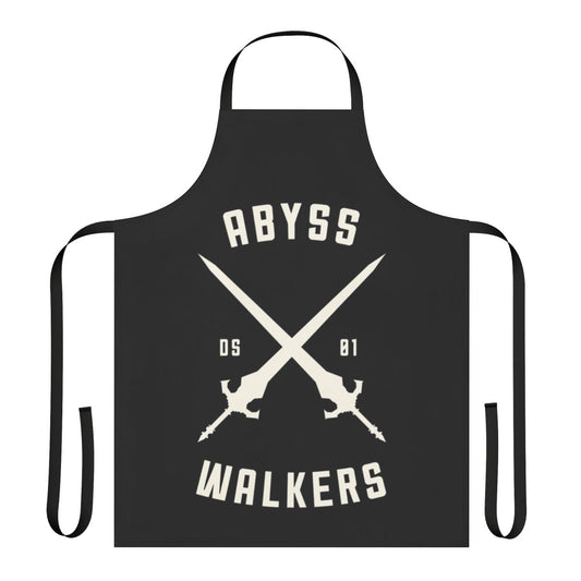 Dark Souls-inspired apron featuring the Abyss Walker design
